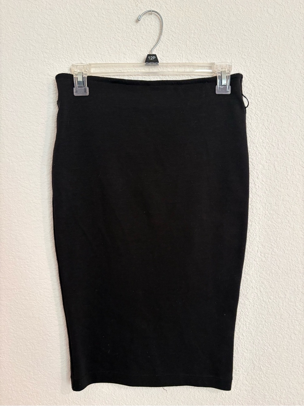 Iz Byer Women’s Black Pencil Skirt with Elastic Waistband - One Size